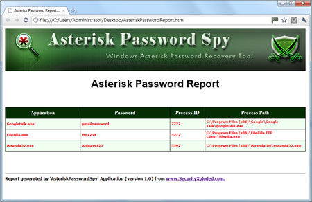 Exported Mail Password Accounts