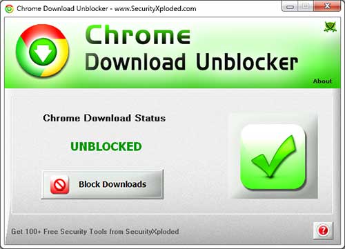Free Tool to Unblock File Downloads in Chrome