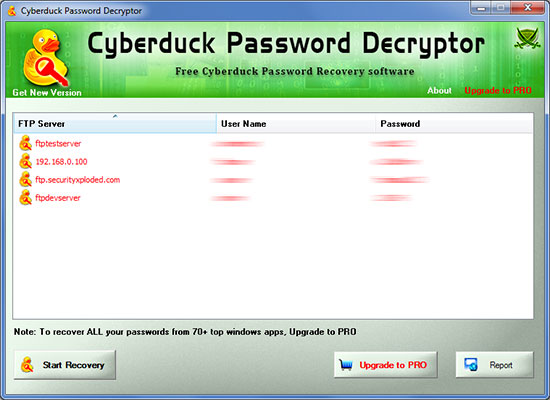 Cyberduck Password Decryptor 3.0 full