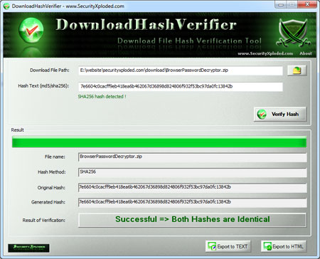 Download Hash Verifier 6.0 full