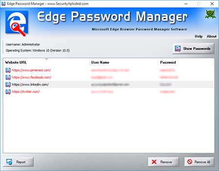 Edge Password Manager screenshot