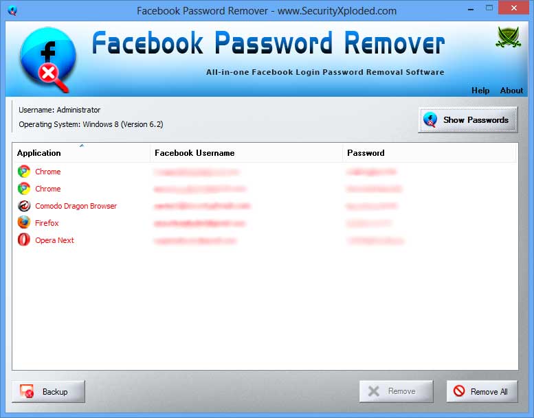All-in-one Facebook Password Removal Tool