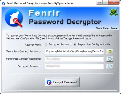 Fenrir Password Decryptor 1.5 full