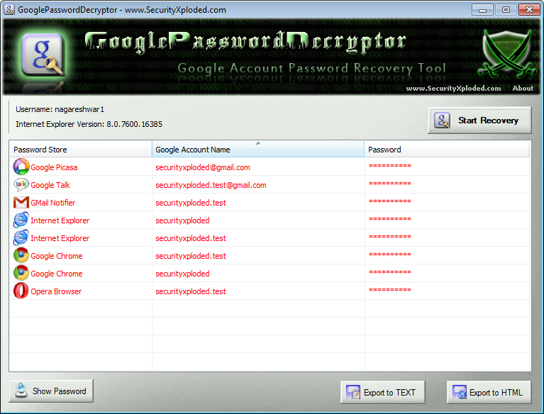 GooglePasswordDecryptor   找出你的 Google 账户密码[图] | 小众软件 > google