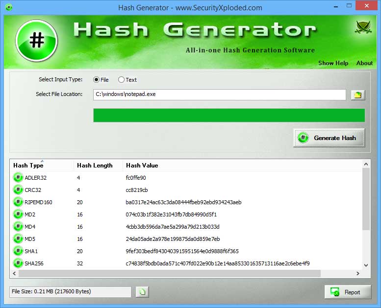 All-in-one Hash Generator Tool