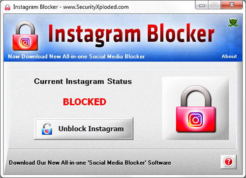 Free Tool to quickly Block Instagram