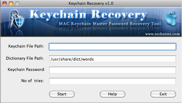 KeychainRecovery showing recovered passwords