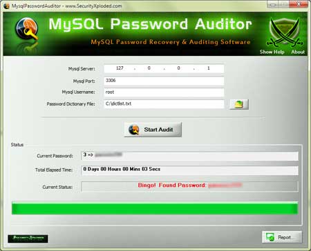 Mysql Password Auditor 4.0 full