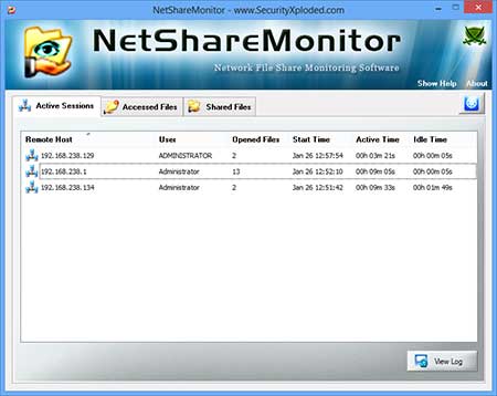 NetShareMonitor showing recovered passwords