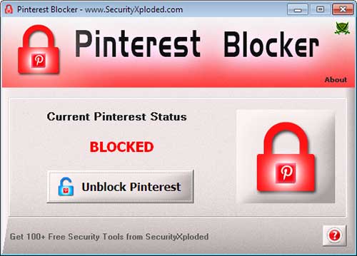 Block Pinterest screenshot