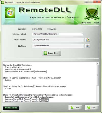 RemoteDLL screenshot