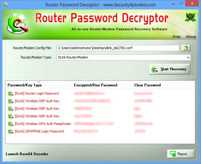 Free All-in-one Router Password Recovery Tool