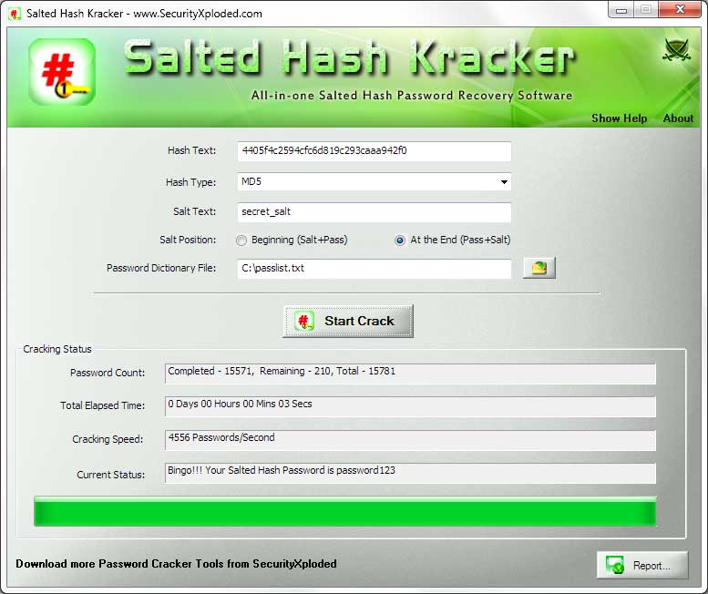 Salted Hash Kracker 4.0 full