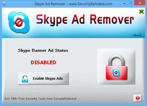 Windows 7 AD Remover for Skype 2.0 full