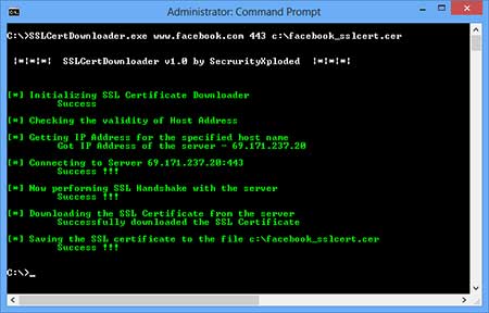 Command-line Tool to Download SSL Certificate