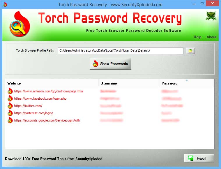 Free Torch Browser Password Decoder Tool