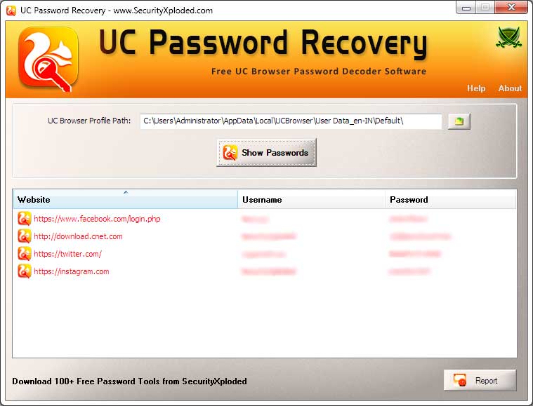Free UC Browser Password Decoder Software