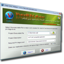 VistaUACMaker for Win7