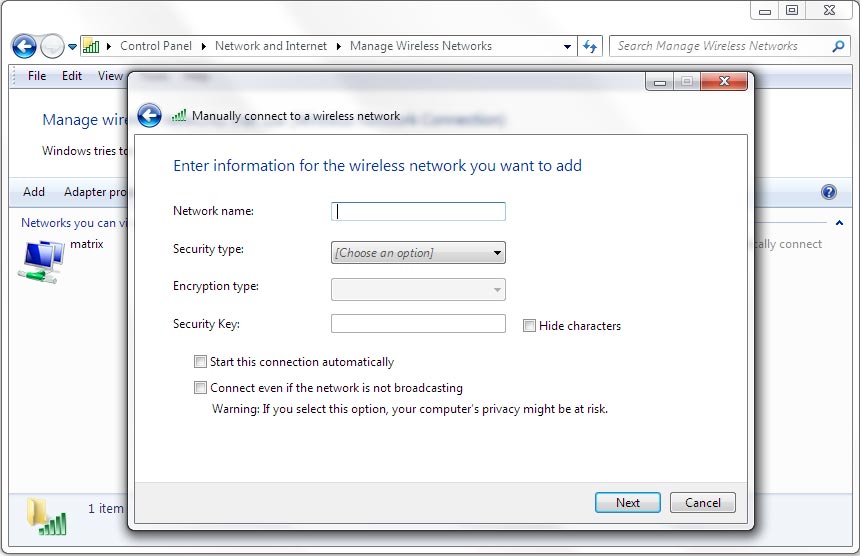 Windows Vista Find Wireless Key On Router