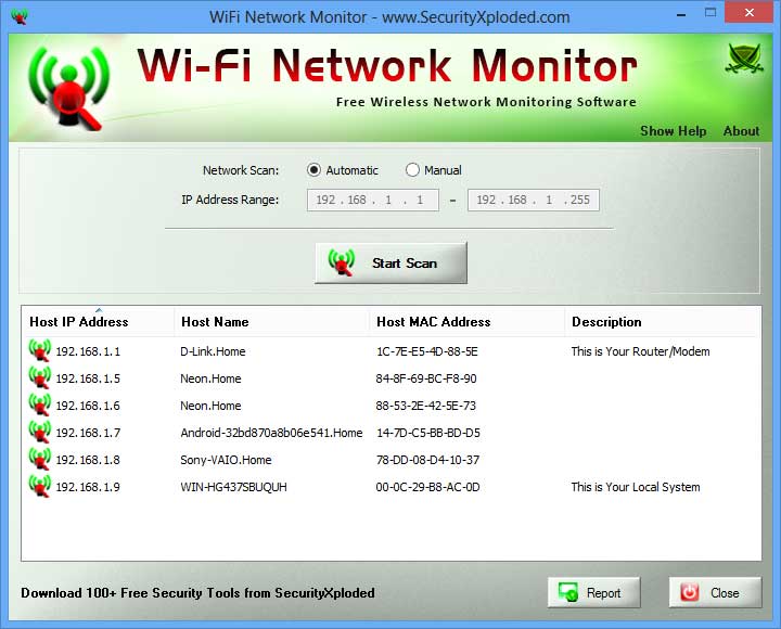 Free Wireless Network Monitoring Software