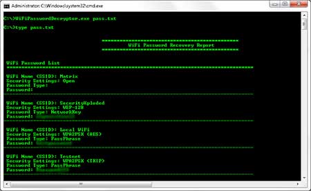 WiFiPasswordDecryptor