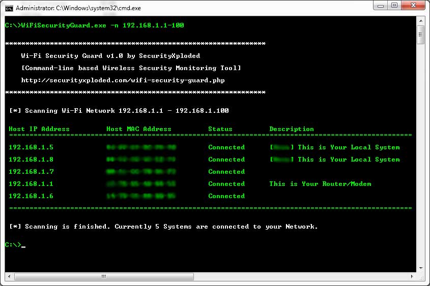 Free Command-line Wireless Security Tool