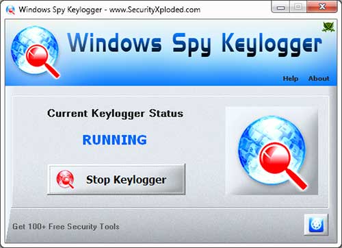Windows Spy Keylogger software