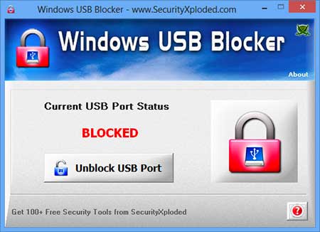 Free Windows USB Blocker or Unblocker Tool