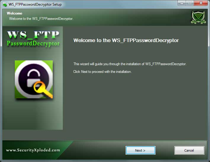 WS_FTPPasswordDecryptor Installer