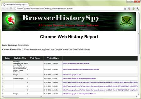 BrowserHistorySpy