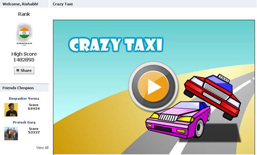 crazy taxi highest score