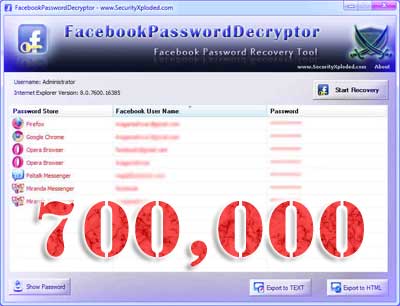 Our ‘Facebook Password Decryptor’ Crosses 700,000 Downloads