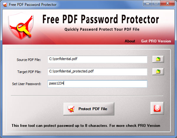 Screenshot Free Pdf Password Protector Locking Pdf File With The Password