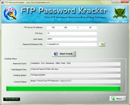 Released New Tool – FTP Password Kracker