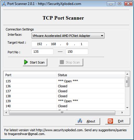 advanced port scanner 1.3