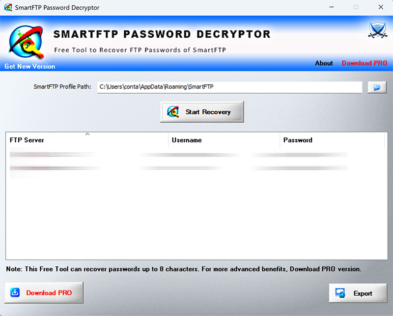SmartFTP Password Decryptor 7.0 full